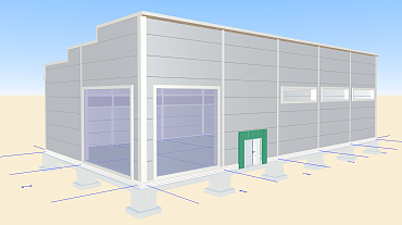 189. Prefabricated supermarket 16W x 32L x 6H in Tula, Russia.
