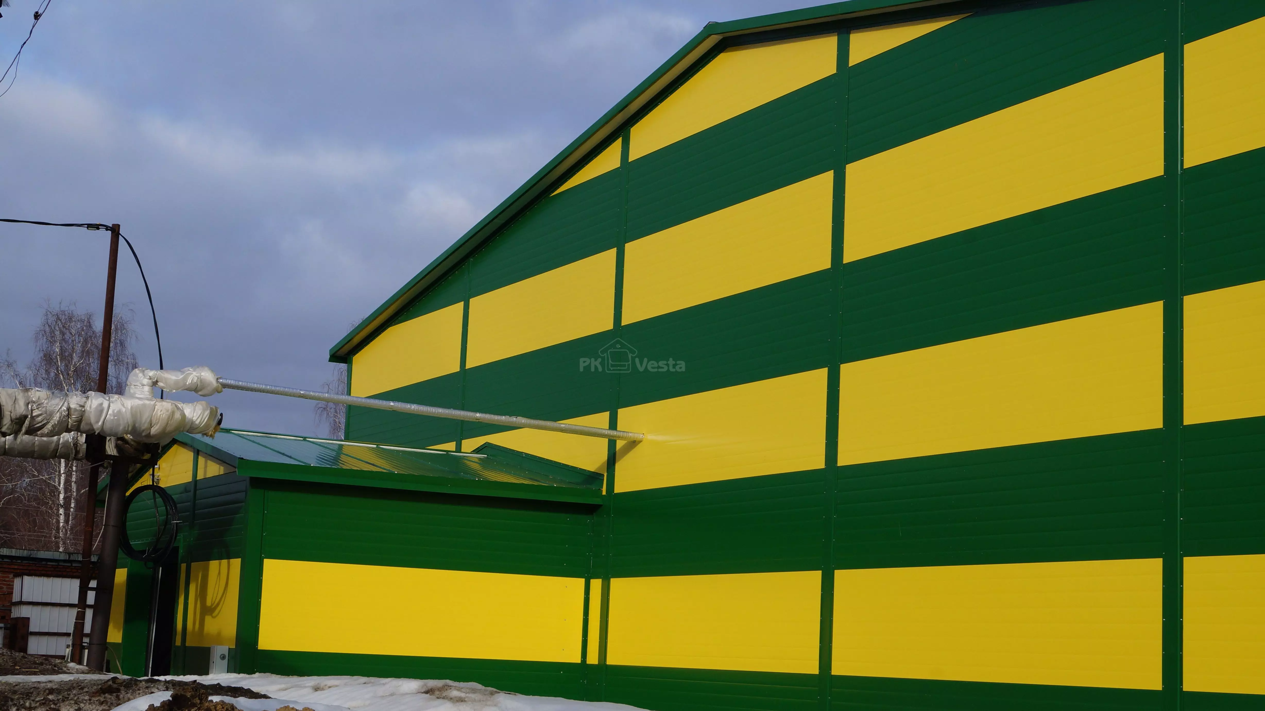 PK VESTA announces the completion of the assembly of pre-engineered vegetable processing center and warehouse 29W x 50L x 7.1H in Tula, Russia