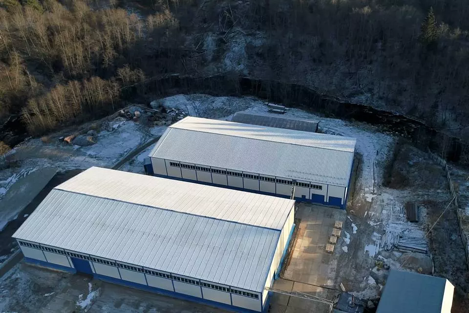 PK Vesta plant announces the completion of the 24x60x6 prefabricated steel warehouse from LSGF in Okulovka village, Russia