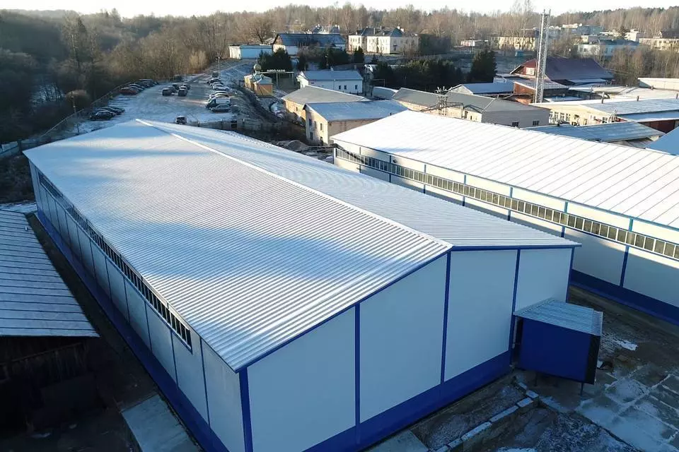 PK Vesta plant announces the completion of the 24x60x6 prefabricated steel warehouse from LSGF in Okulovka village, Russia