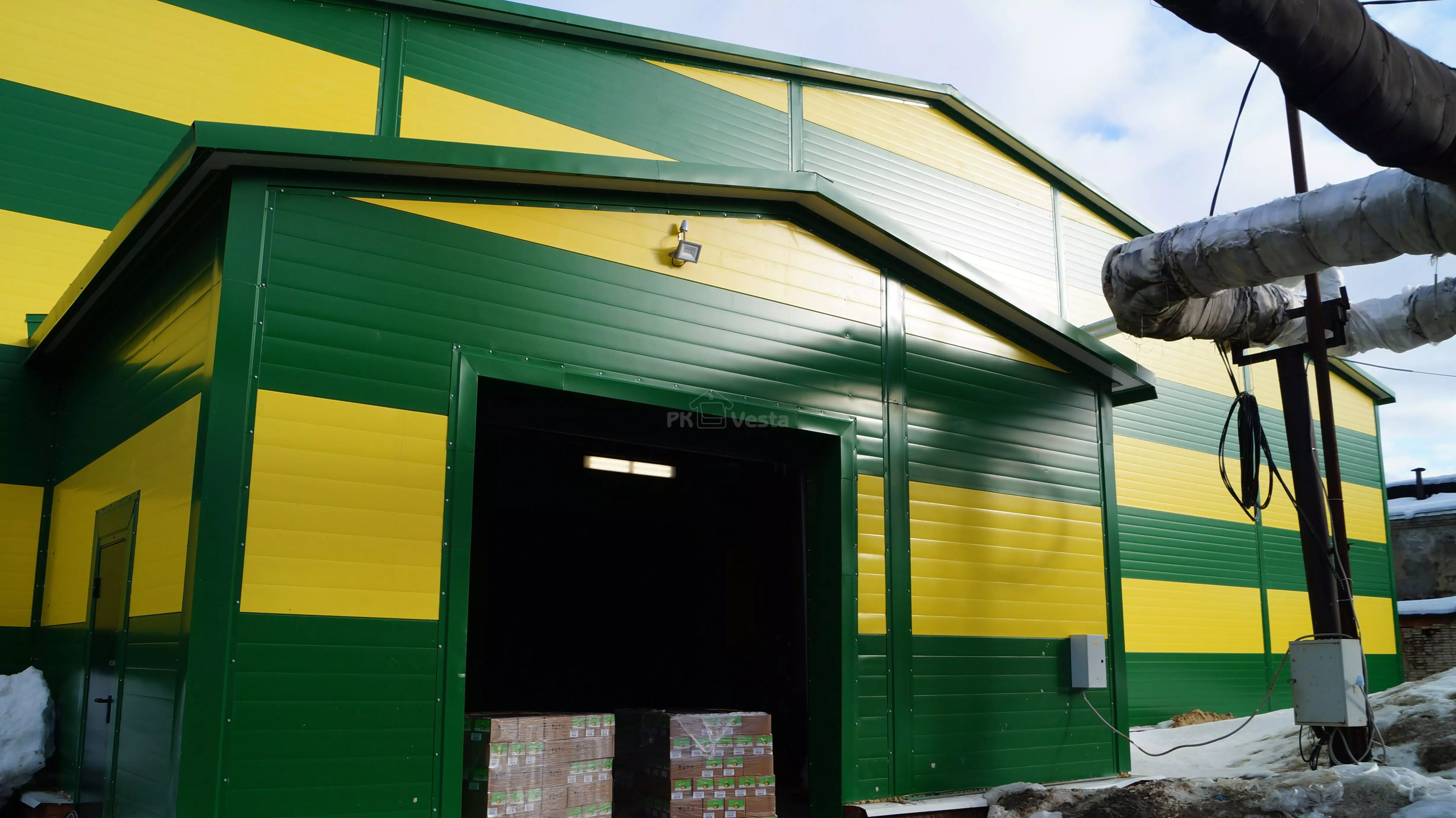 PK VESTA announces the completion of the assembly of pre-engineered vegetable processing center and warehouse 29W x 50L x 7.1H in Tula, Russia