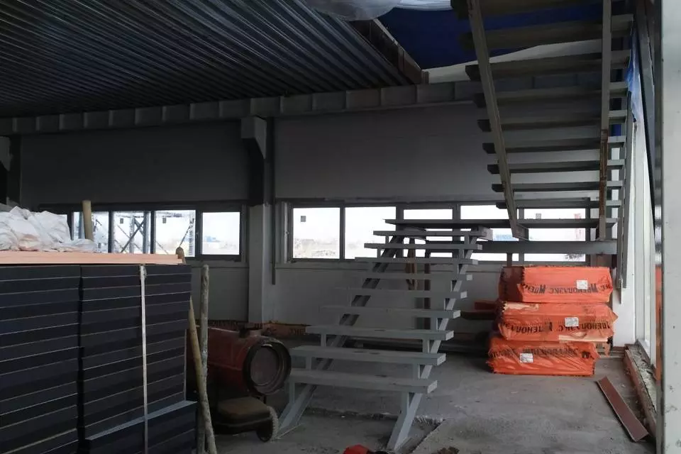 PK Vesta plant announces the completion of the assembly of a pre-fabricated plant / office 24x60x8 for the manufacture of solar panels in Aksai, Kazakhstan