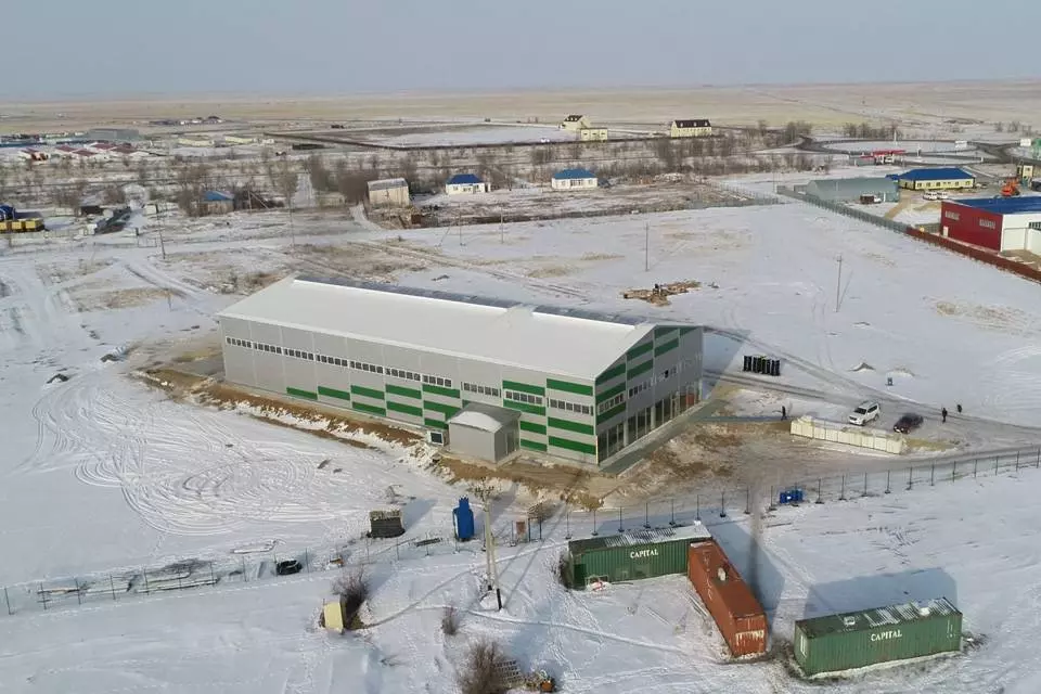 PK Vesta plant announces the completion of the assembly of a pre-fabricated plant / office 24x60x8 for the manufacture of solar panels in Aksai, Kazakhstan