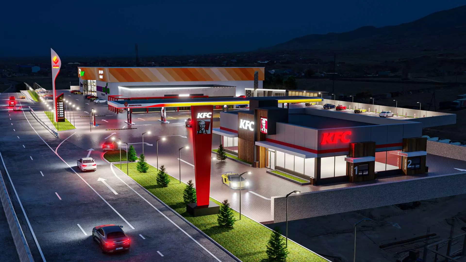 PK Vesta plant announces the assembly of the pre-fabricated shopping center 30W x 60L x 6H in Makhachkala, Russia