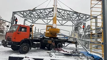 190. Prefabricated warehouse 18W x 42L x 5.5H for rent in Losino-Petrovsky, Moscow Region, Russia