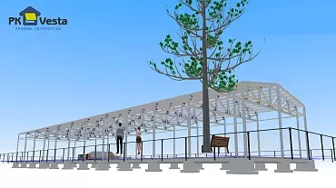 202. Pre-engineered steel hangar 16W x 67L x 6H (1,072 sq.m.) to Atyrau, Kazakhstan
